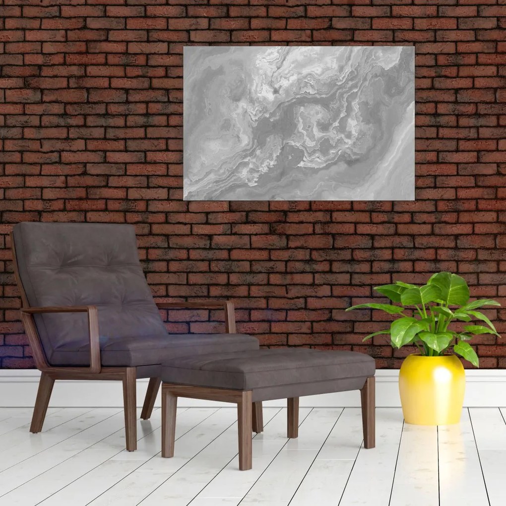 Tablou - Marmură în alb-negru (90x60 cm)
