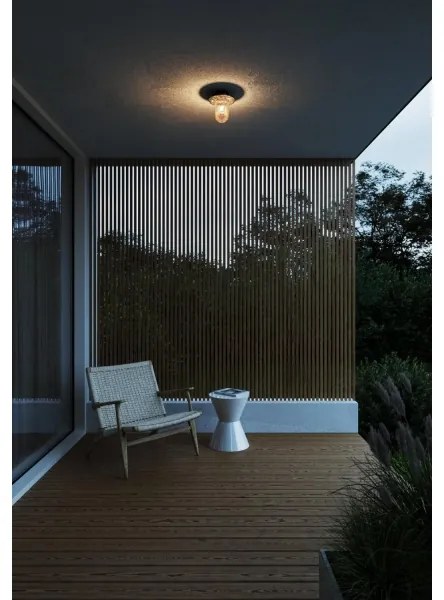 Plafonieră de exterior Nordlux JANUKA 1xE27/60W/230V IP54 negru