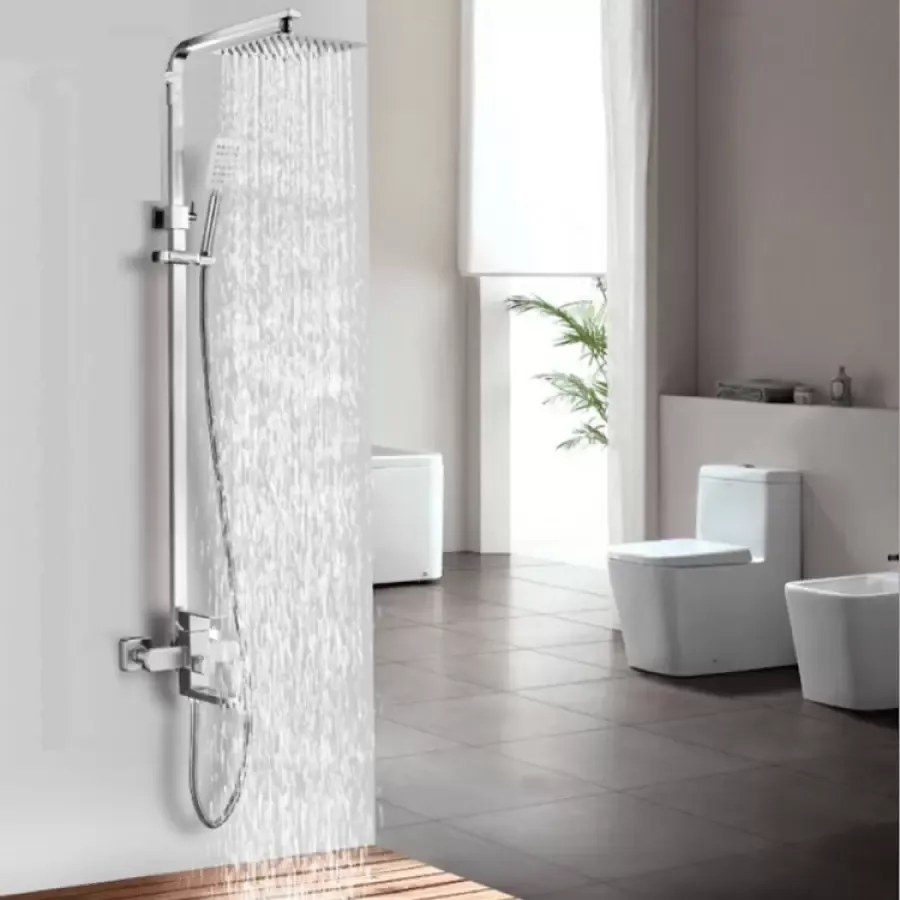 Coloană de Duș Satinată Model LY005 – Design Modern și Funcțional pentru O Baie Elegantă