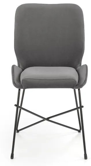 Scaun K454 catifea gri – H83 cm