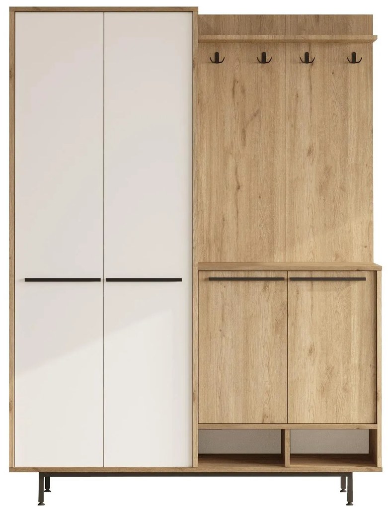 Panou hol Opuntia 1 (Stejar + Alb) . 1102436