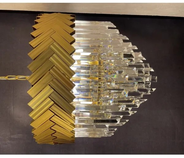 Lustră pe lanț Zuma Line 23910/9 LYON 9xE14/40W/230V auriu