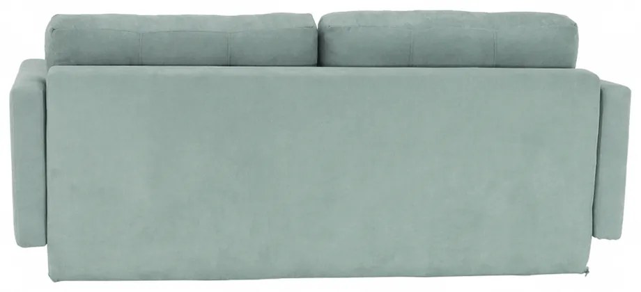 Canapea extensibilă, verde mentă textil Queens, AURELIA
