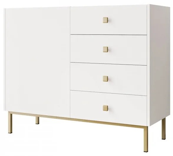 Comodă Probazzo 1D4SZ (Alb + auriu) . 1103667