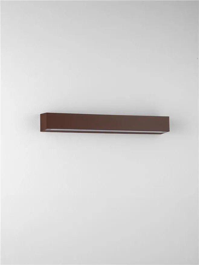 Aplica exterior corten liniara 50cm IP65 LED CCT PRISMATIC