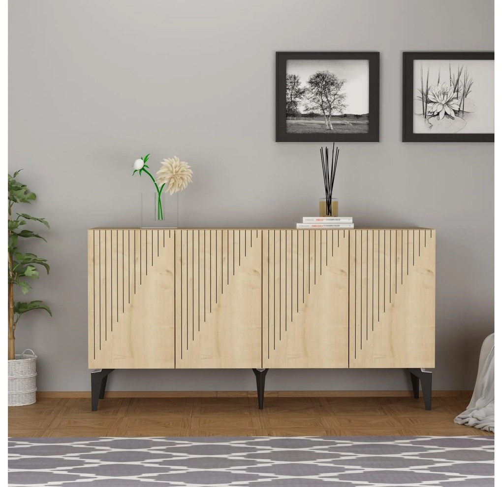 Dulap Tomune 3 (stejar zafir) . 1093403