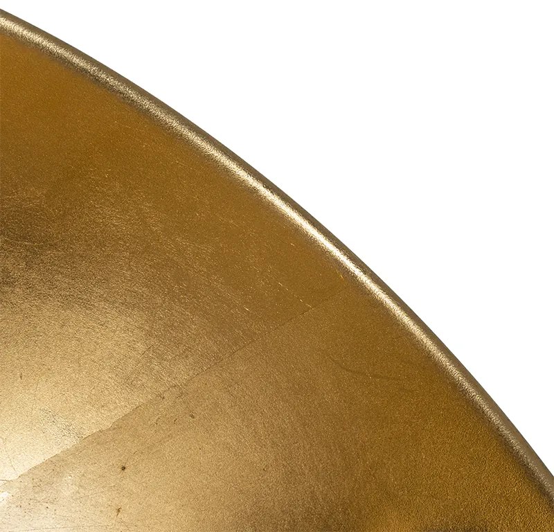Lampă de podea neagră cu auriu 35 cm reglabilă - Magnax