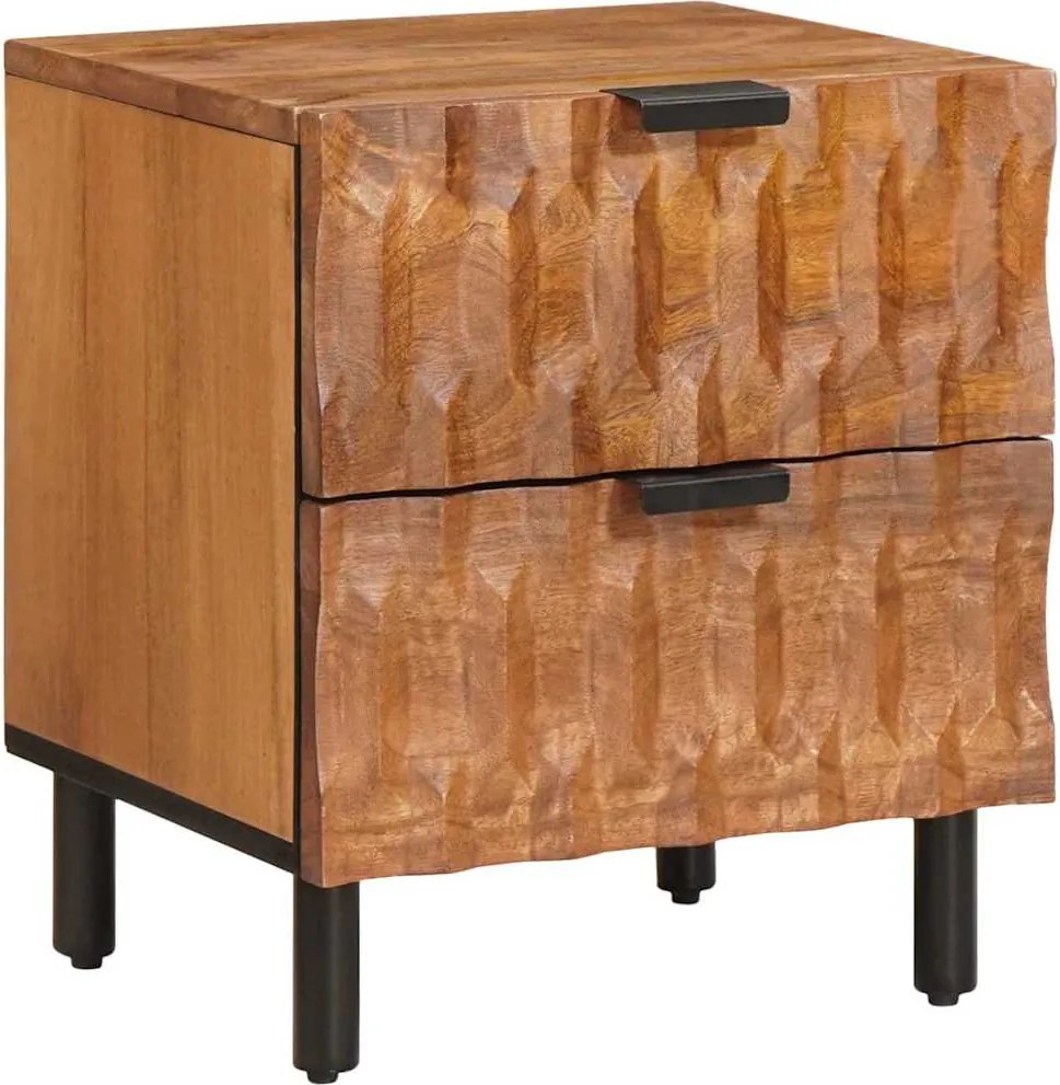 vidaXL Dulap de noapte Maro 40 x 33 x 46 cm Lemn de mango solid