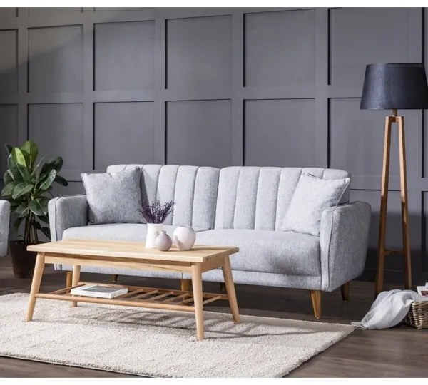 Canapea extensibilă KITO, 2 locuri, gri