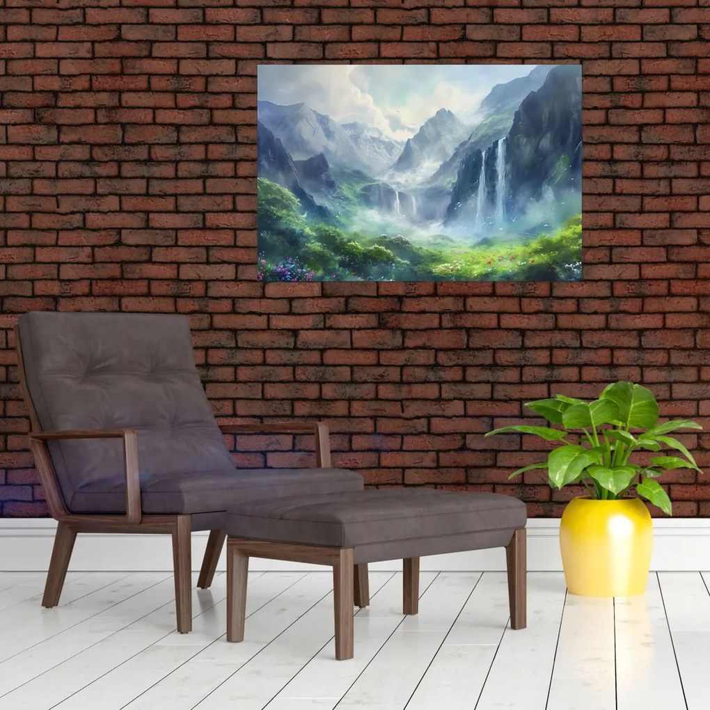 Tablou - Valea cascadelor (90x60 cm)