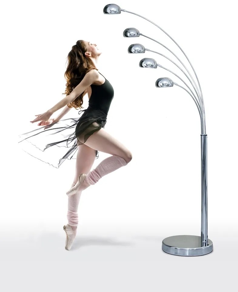 Lampadar design modern Palp chrome
