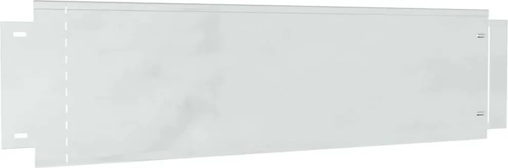 vidaXL Borduri pentru gazon 10 pcs Argintiu 100 x 25 x 0,07 cm