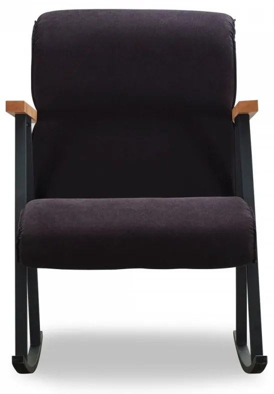 Scaun balansoar Yoka, Futon, 86x60x96 cm, metal, negru