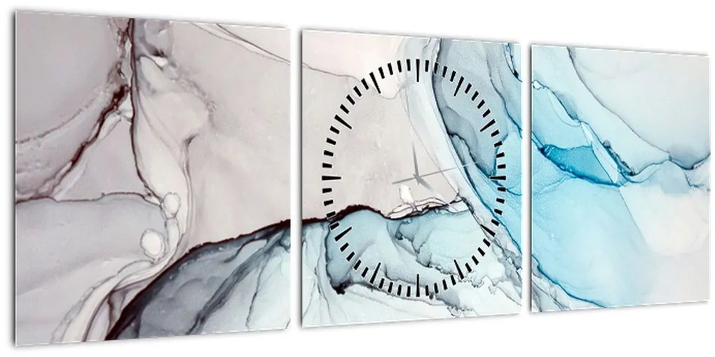 Tablou abstracției (cu ceas) (90x30 cm)