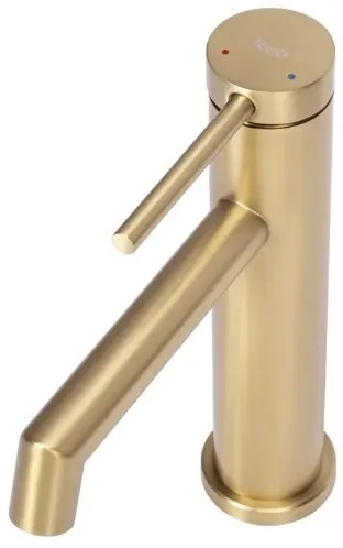 Baterie pentru lavoar FOSS REA-B5316, 20,5 cm, finisaj auriu periat