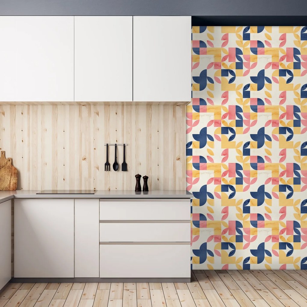 Tapet - model geometric retro