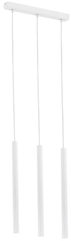 Lustra cu 3 pendule design minimalist Etna plus alb