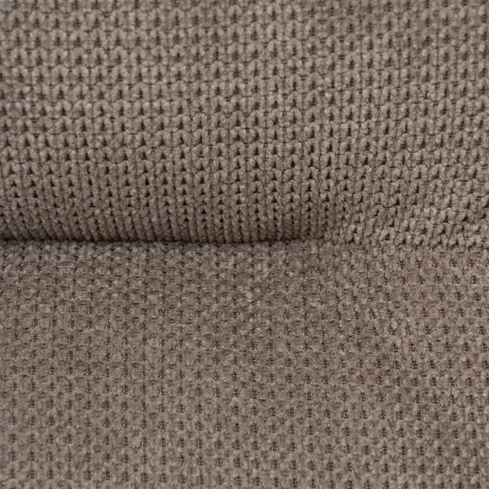 Fotoliu taupe cu tapițerie din chenille Classic – Ixia