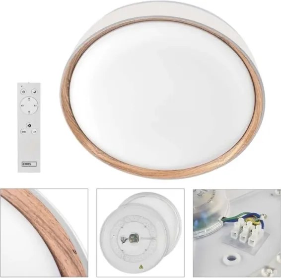 Plafonieră LED reglabilă ILVI LED/45W/230V 2700-6500K Ø 50 cm alb/bej+telecomandă