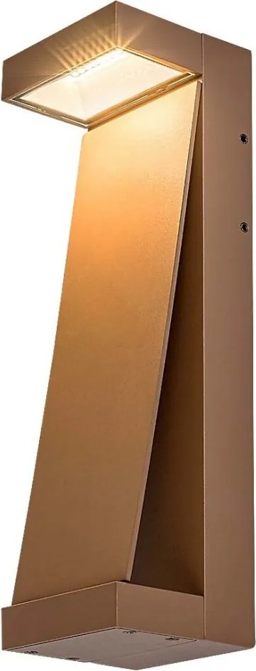 Aplica LED perete exterior IP65 Bradu maro