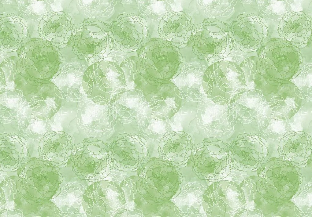 Fototapet - Flori - culoare măslin (152,5x104 cm)