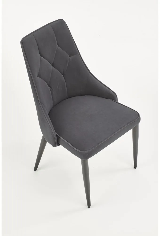 Scaun de bucaterie Marien, gri/negru