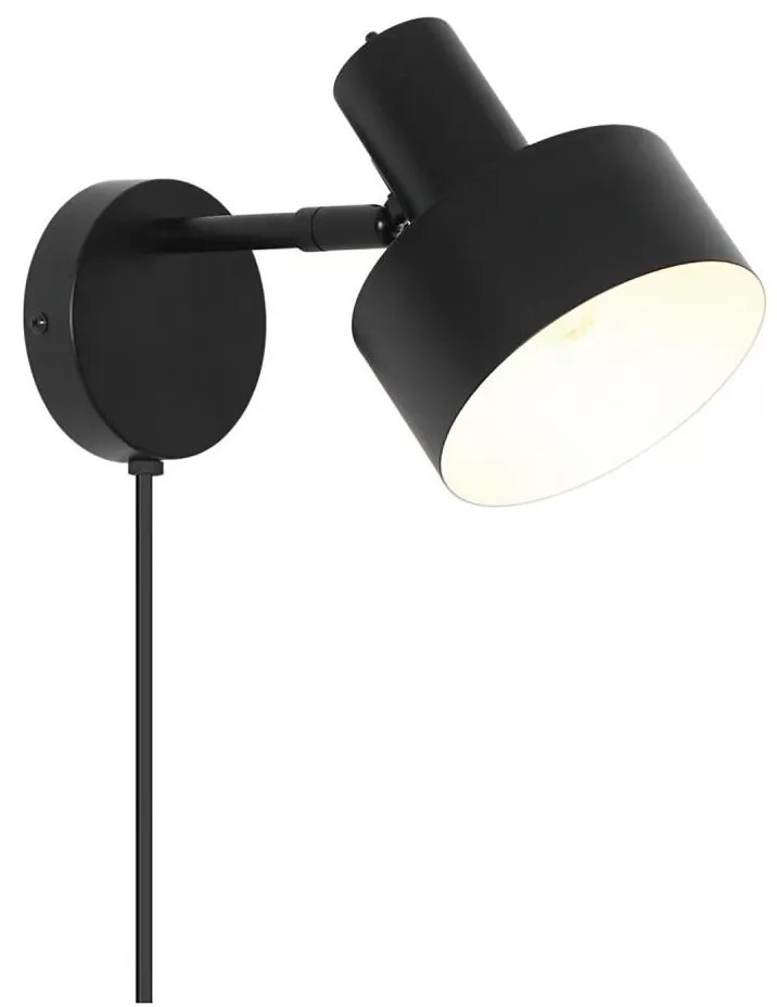 Nordlux - Aplica de perete MATIS 1xE27/15W/230V neagră