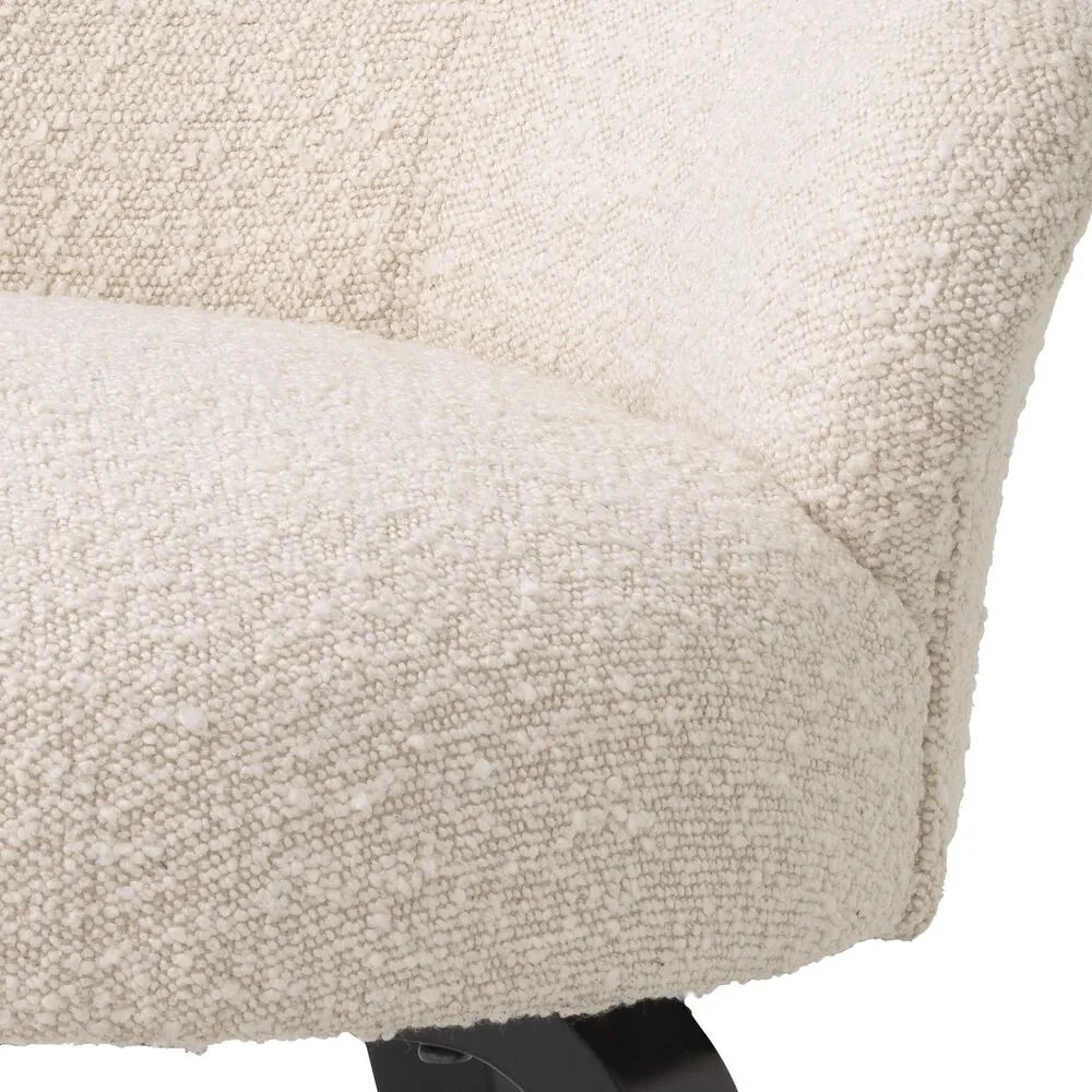 Scaun design elegant LUX Moretti, boucle crem 115038 HZ