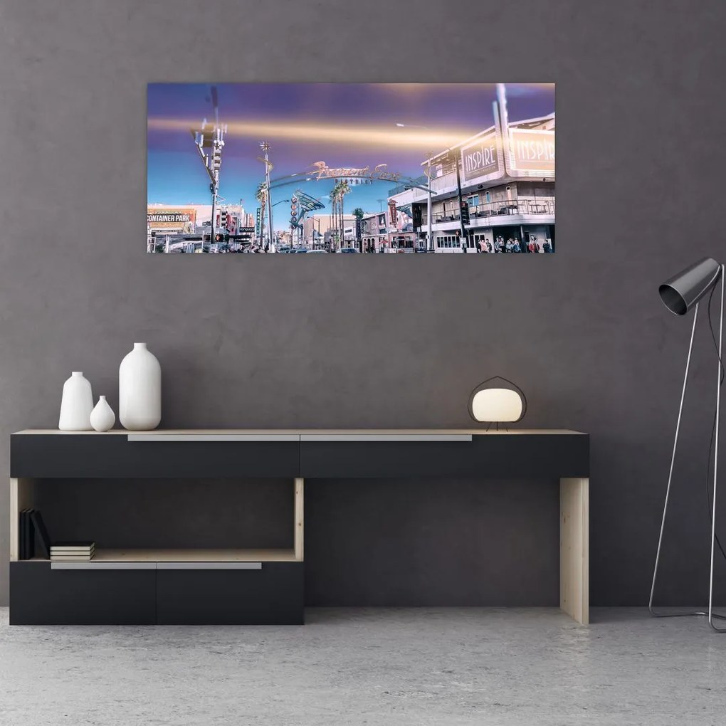 Tablou cu strada în Las Vegas (120x50 cm)