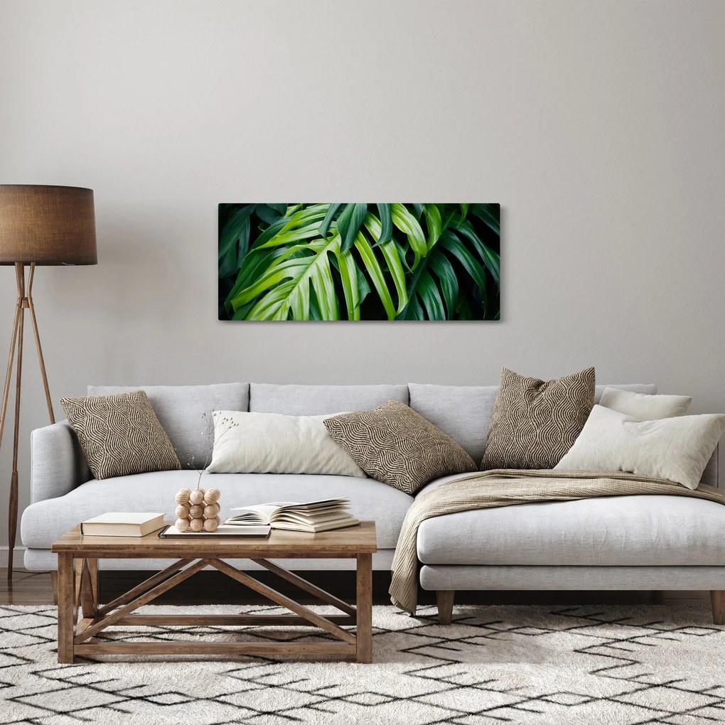 Tablou - Frunze tropicale (120x50 cm)