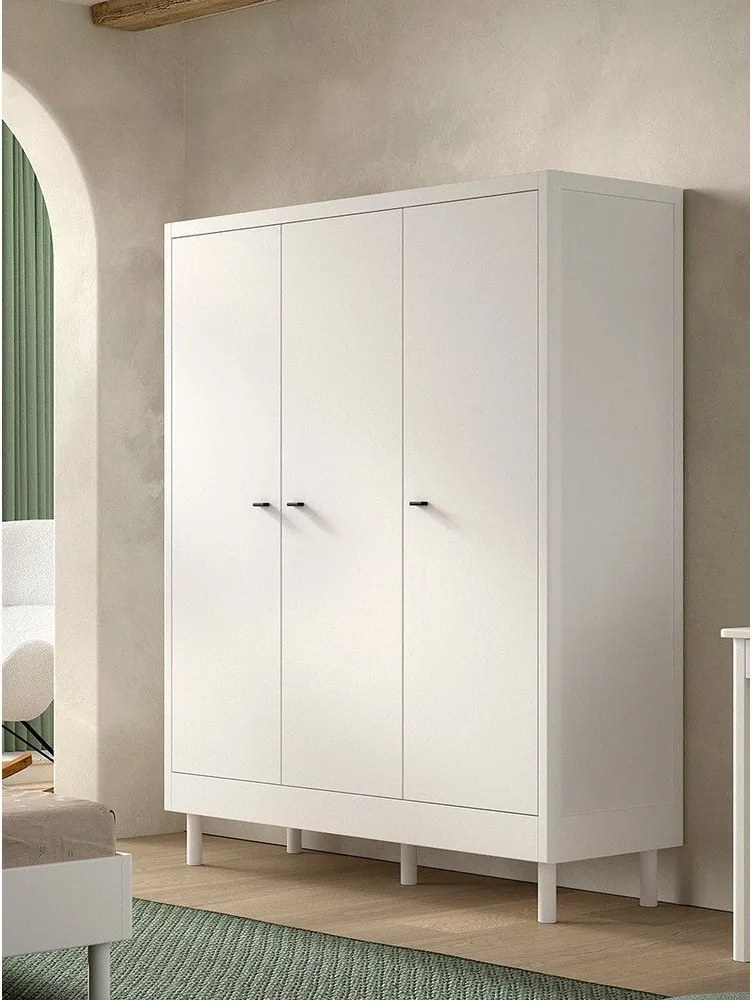 Șifonier de copii alb din lemn de fag 146x190x55 cm Forrest – Vipack