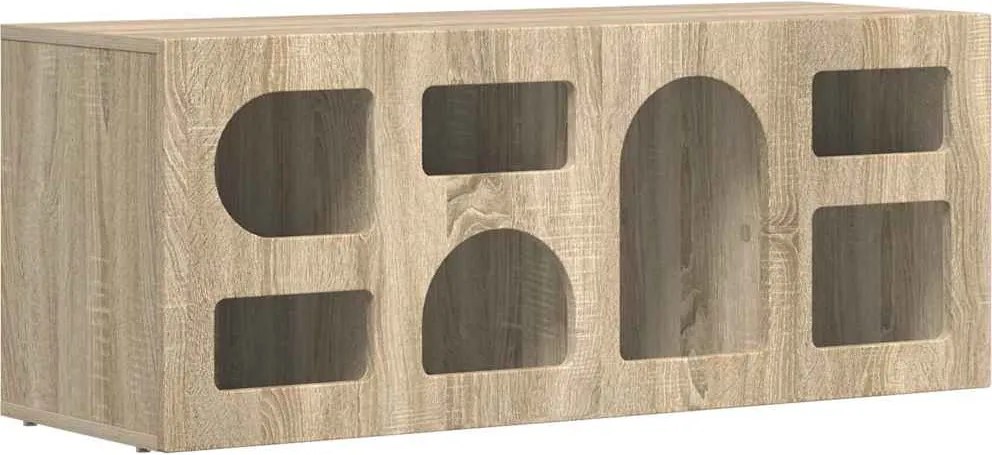 vidaXL Cabinet TV Stejar Sonoma 100 x 35 x 40 cm Lemn compozit