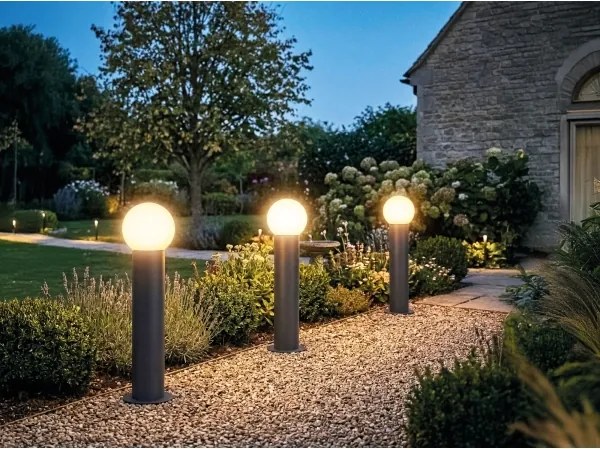 Kanlux 46083 - Lampă de exterior STONO 1xE27/15W/230V 50 cm IP65 antracit