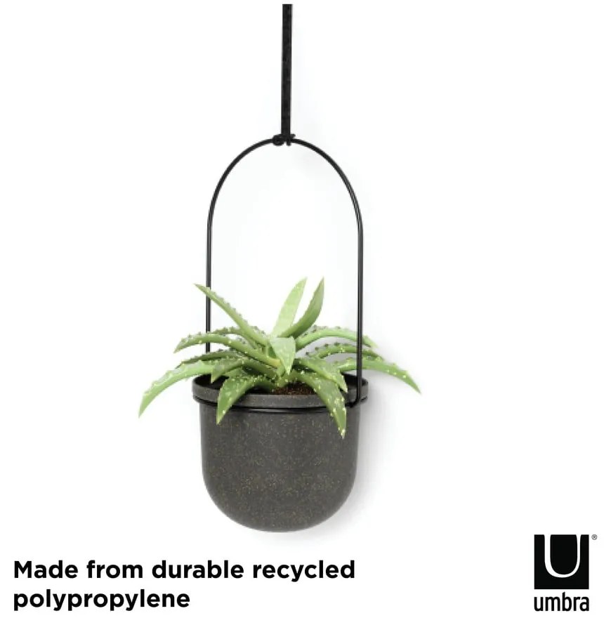 Ghivece 5 buc. din plastic pentru ierburi aromatice Triflora – Umbra