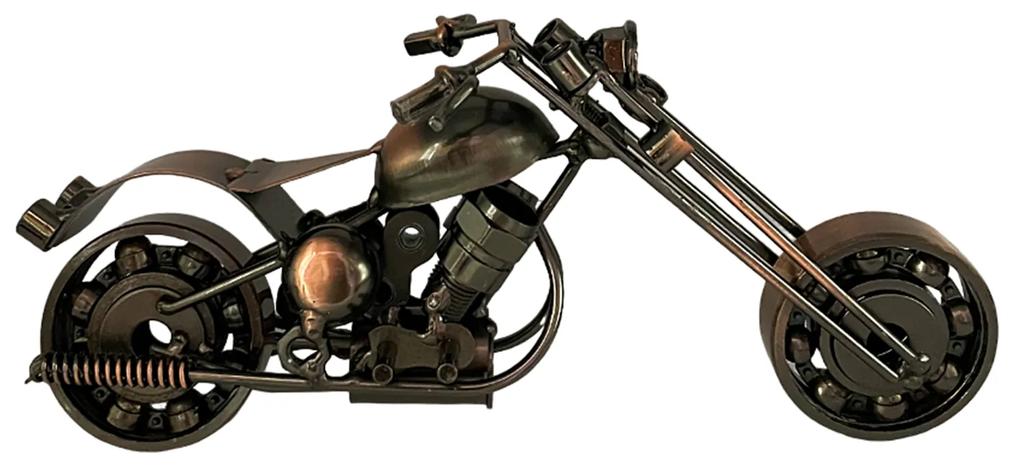 Motocicleta metal Coppery Rush miniatura 20x10cm