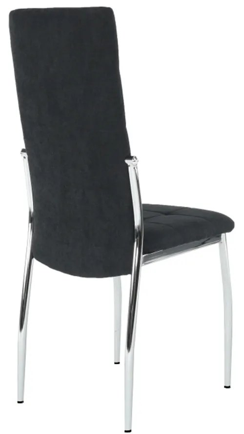 Scaun, tesatura negru metal, ADORA NEW