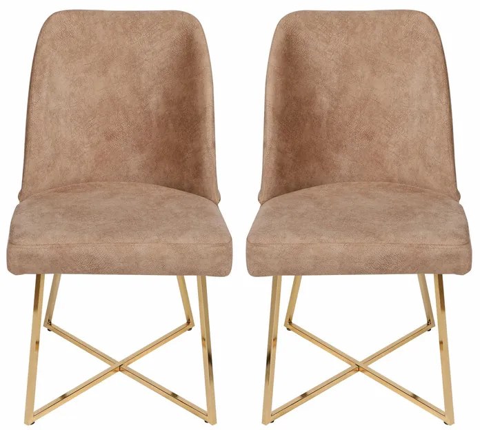 Set de scaune de sufragerie Madrid Brown, 2 bucăți, 2 buc.