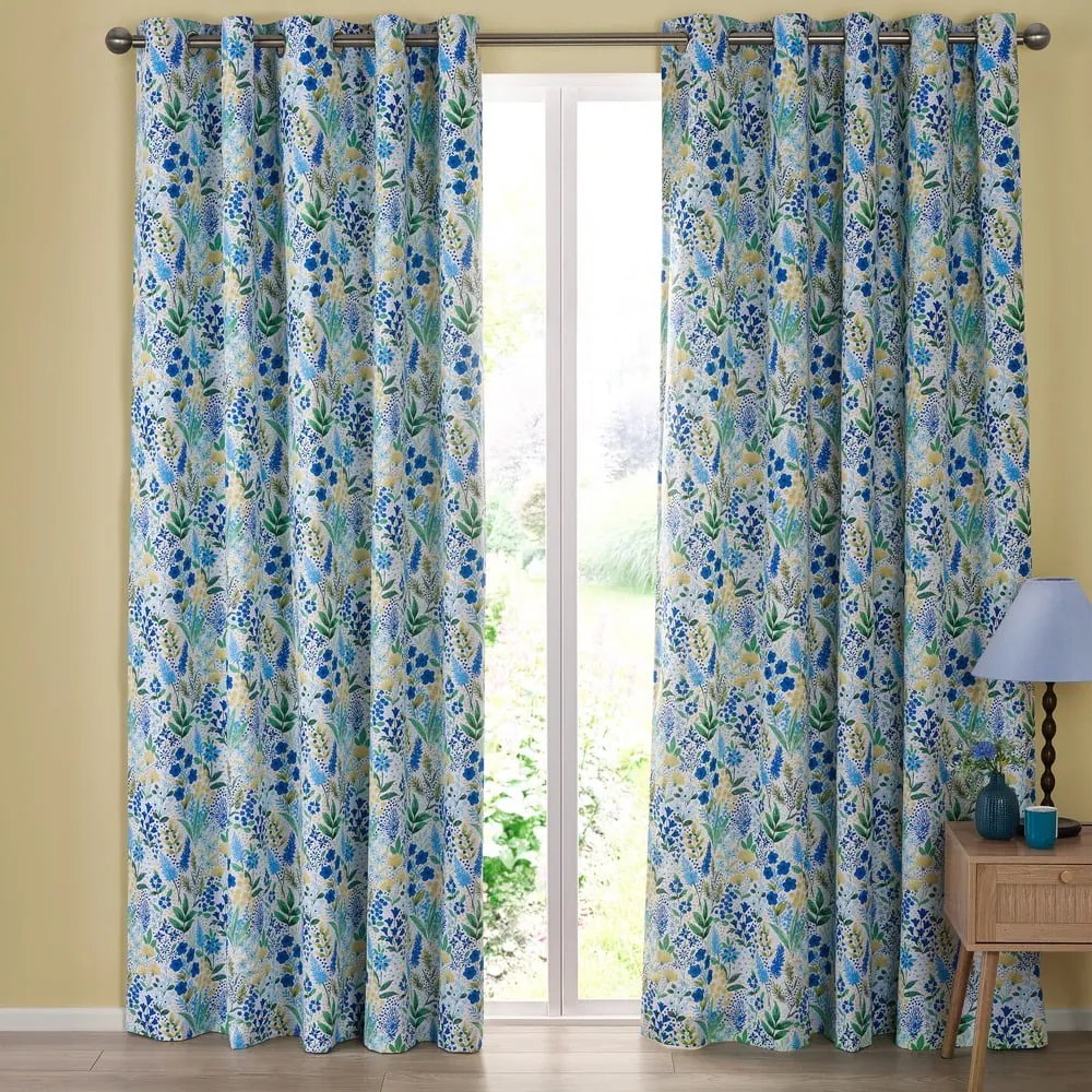 Draperii verzi-albastre 2 buc. 168x229 cm Tilly Floral – Catherine Lansfield
