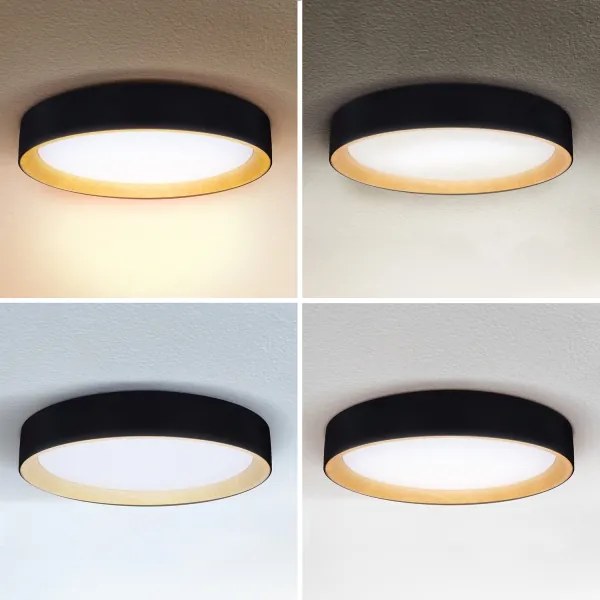 Plafonieră LED dimabilă Brilagi LARIOS LED/48W/230V 3000-6500K ø 39 cm negru + telecomandă