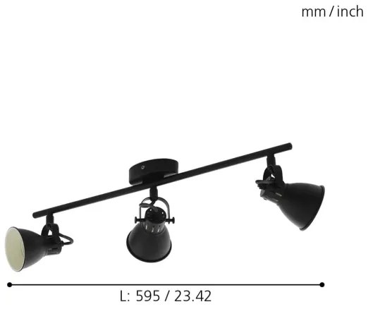 Eglo 98399 - Spot LED SERAS 3xGU10/3,3W/230V