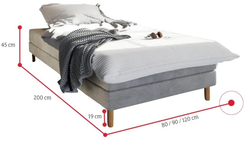 Supermobel Pat tip hotel HOT 1, 80x200, cosmic 800