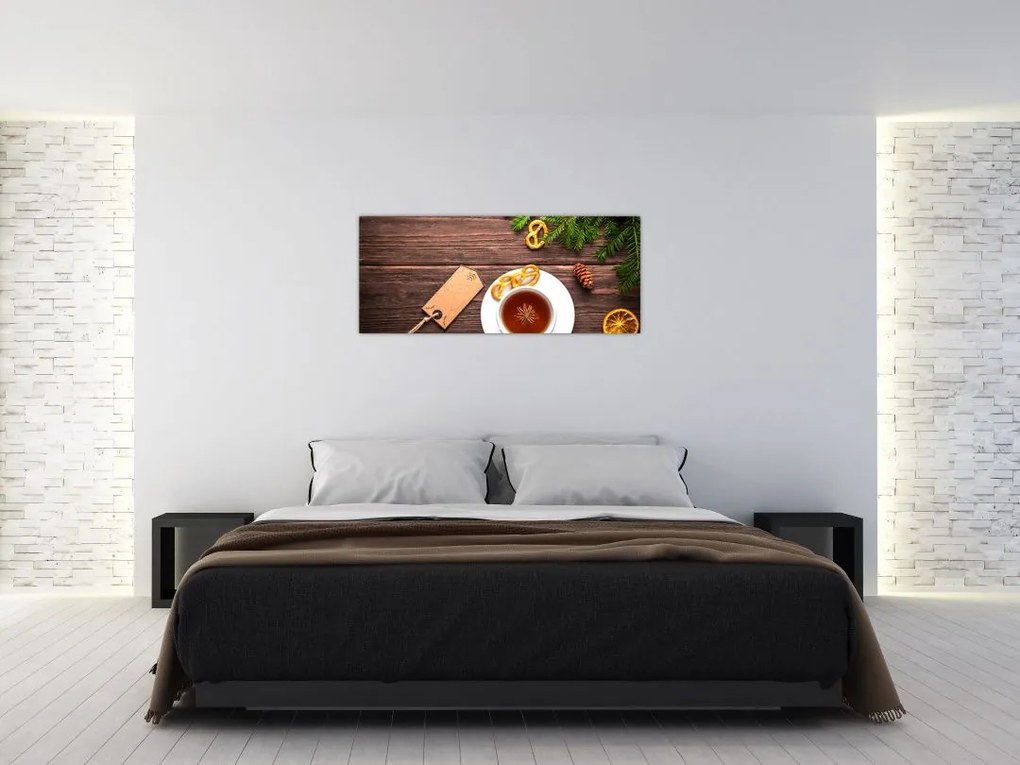 Tablou - ceașca cu decorații (120x50 cm)