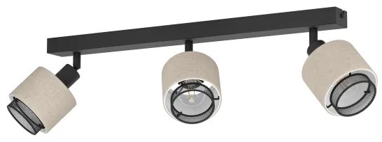 Aplică Eglo 43658 ROSLEY 3xE14/40W/230V negru/bej