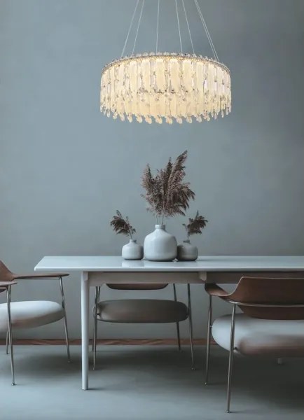 Globo 67176-78 - Lustră de tavan LED suspendată pe cablu KLUNKA LED/78W/230V 2700-6000K + cu telecomandă