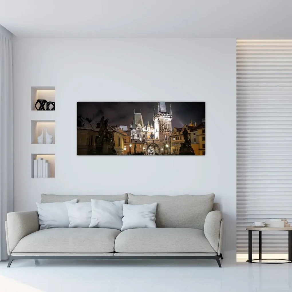 Tablou cu Poarta de pulbere iluminată (120x50 cm), în 40 de alte dimensiuni noi
