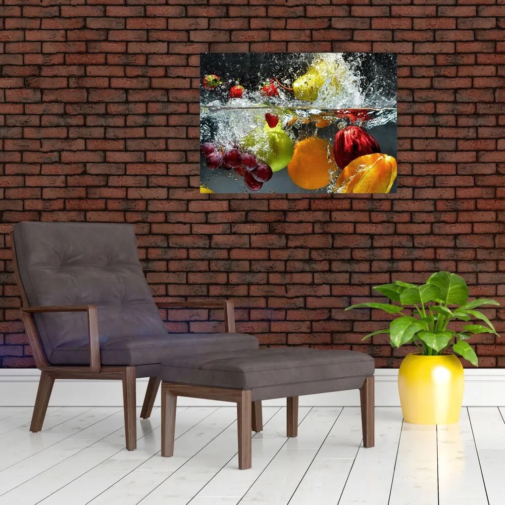 Tablou pe sticlă - Fructe (70x50 cm)