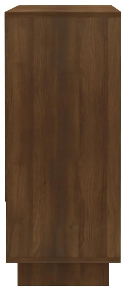 Servanta, stejar afumat, 97x31x75 cm, PAL 1, Stejar brun