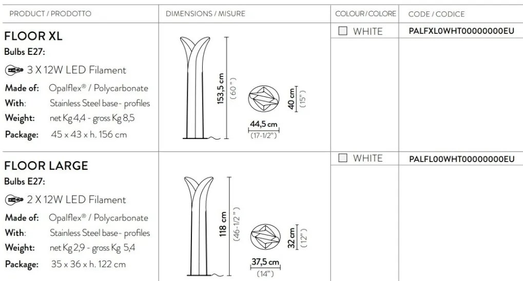 Lampadar modern design Art Deco realizat manual Las Palmas XL