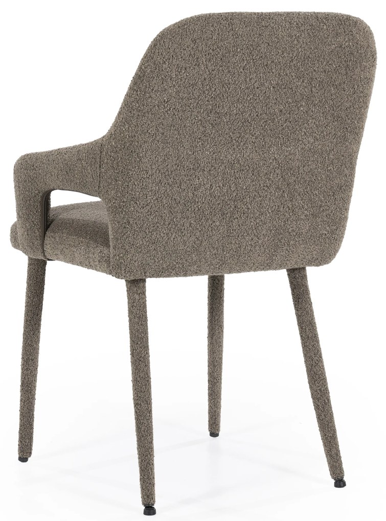Scaun Fika din tesatura maro