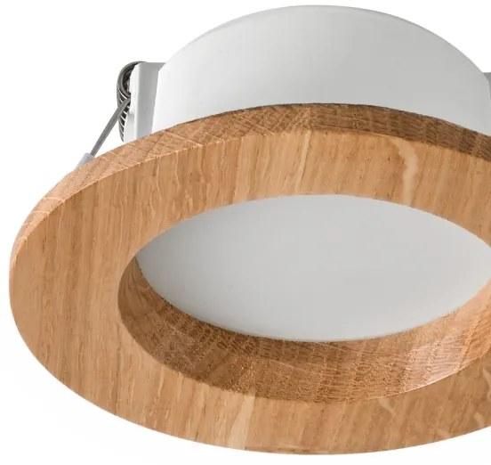 LED spot WOODY 5,5W 230V 4000K stejar Ø10 cm plafonieră
